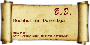 Buchholzer Dorottya névjegykártya
